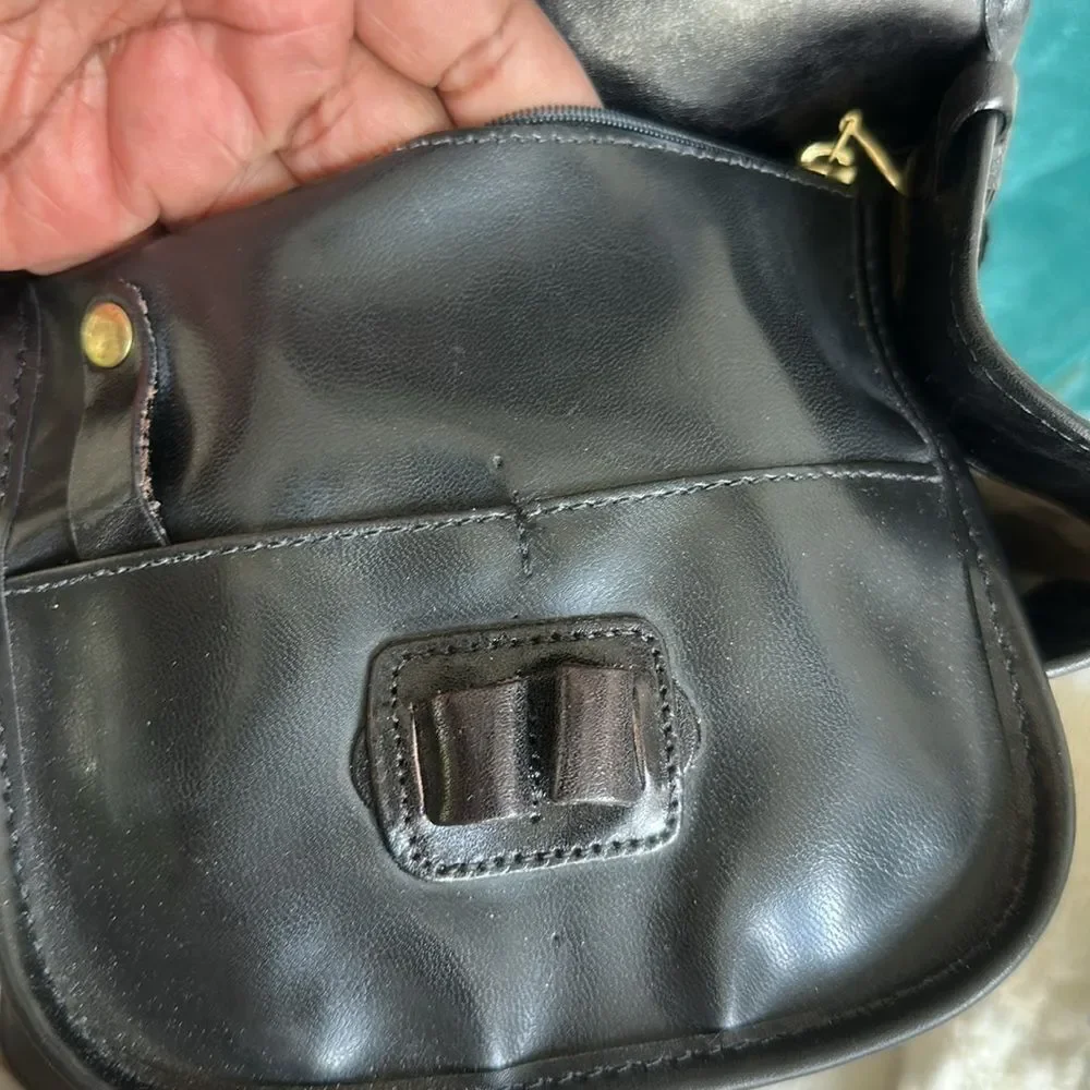 Brahmin Black Leather Adjustable Women’s Backpack